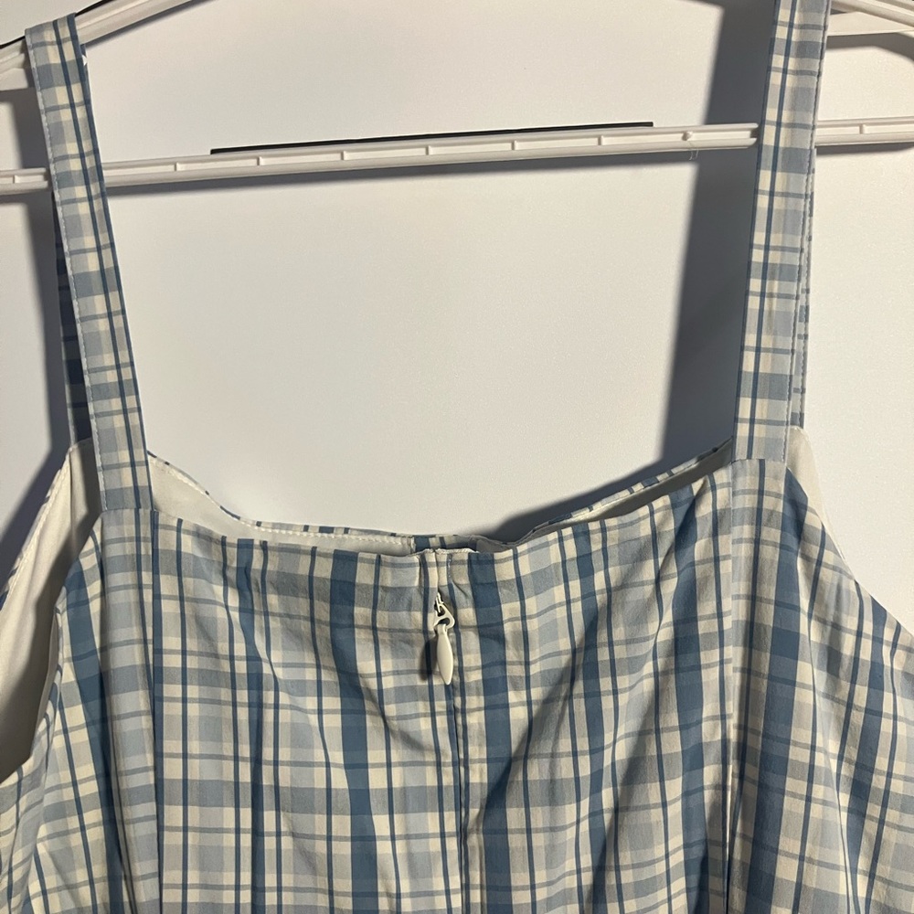Retro Chic by Torrid Blue and White Plaid Midi Dress - Picture 3 of 9
